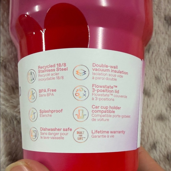 Stanley Red and Pink Quencher Tumbler valentine’s Day edition, 2026 - Picture 3 of 8